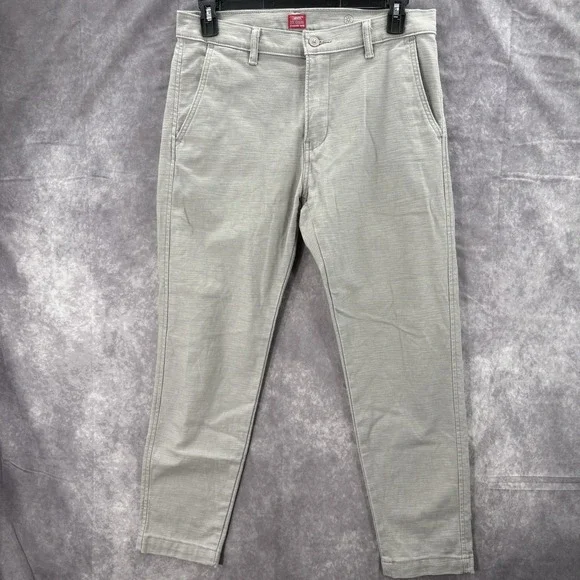 Levis XX Chino Pants Mens 32x30 Gray Standard Taper Warm - Picture 2 of 9